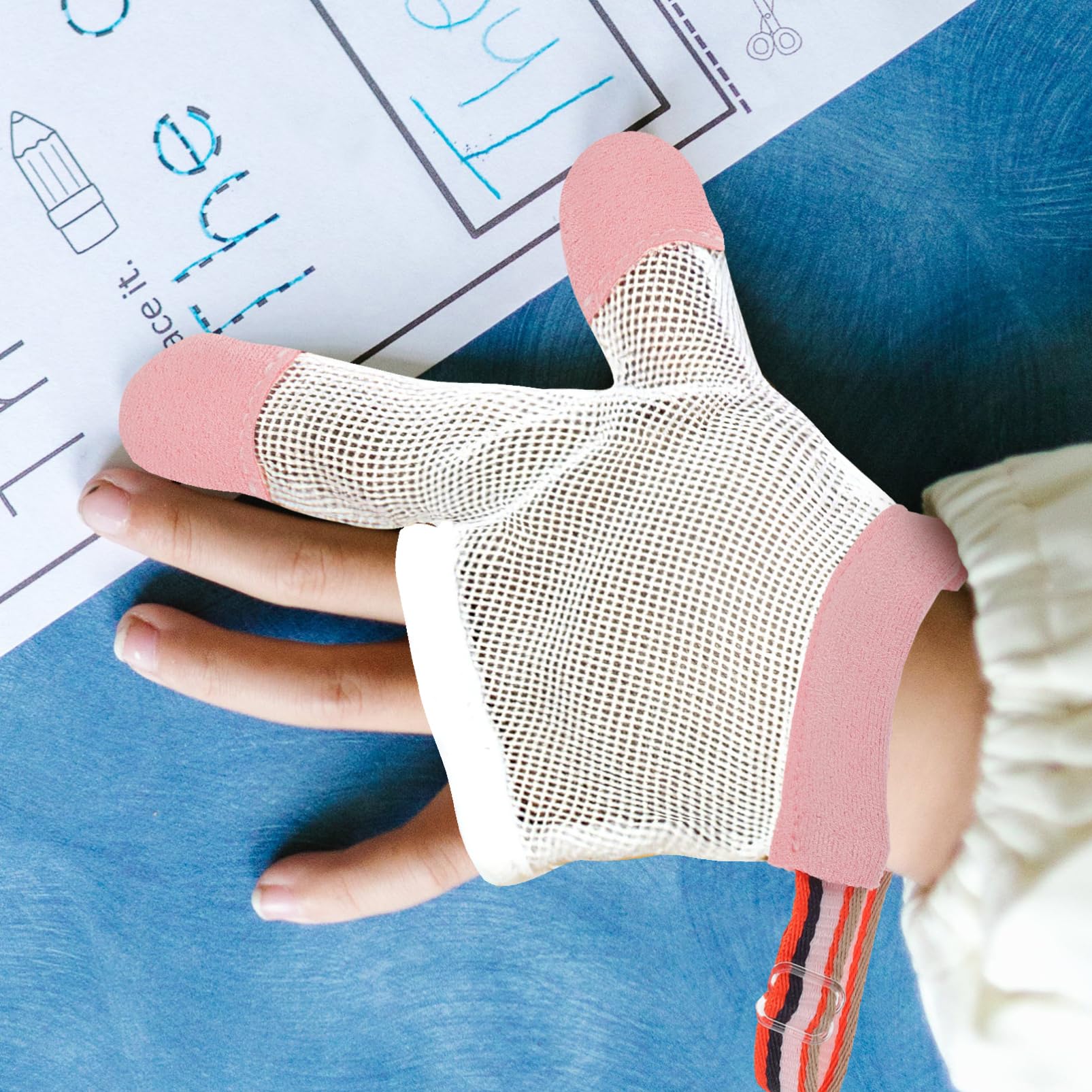 Breathable Anti-Nail Biting Gloves for Babies & Toddlers - Soft Finger Guards for Thumb Sucking Prevention (Newborn to 24 Months) - Perfect for Daycare, Travel & Sleep Training