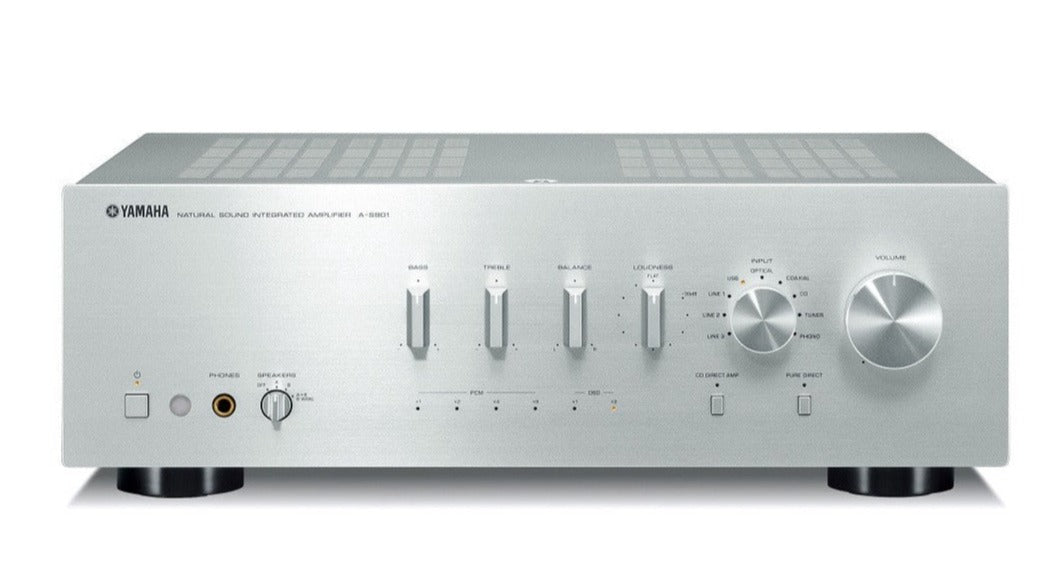Yamaha A-S801 Integrated Stereo Amplifier - High-Fidelity Audio for Home Theater & Music Listening