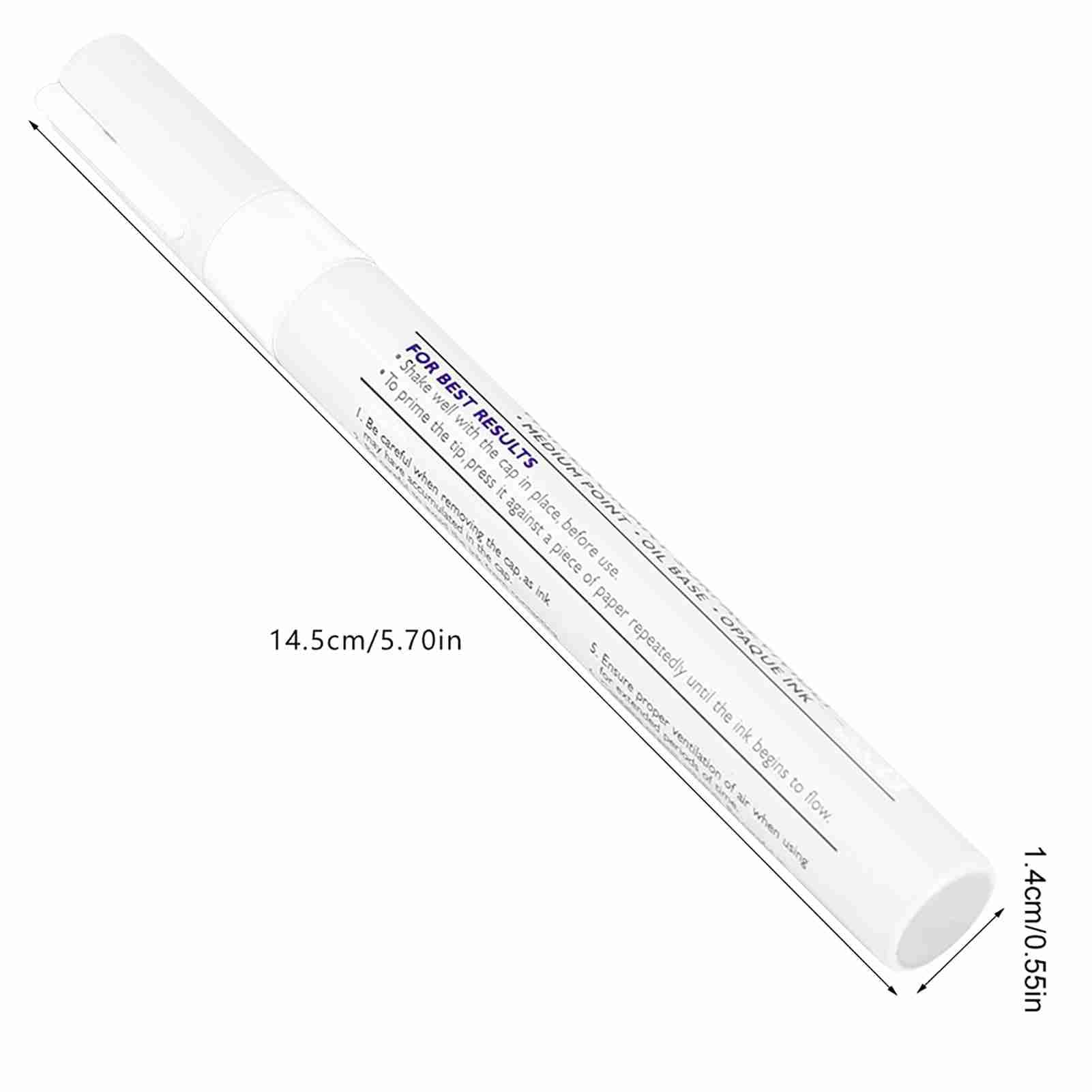 **Yellow & White Waterproof Tire Paint Pen - Professional Car Tire Marker Pencil for DIY, Touch-Ups & Custom Designs (1-Pack) - Perfect for Auto Enthusiasts & Car Detailing**