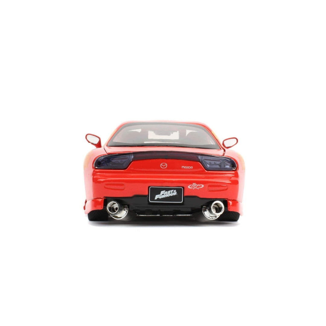 1:24 Scale Orange JLS Mazda RX-7 Fast & Furious Diecast Model Car - Collectible Toy for Movie Fans & Car Enthusiasts, Perfect for Display & Gifting