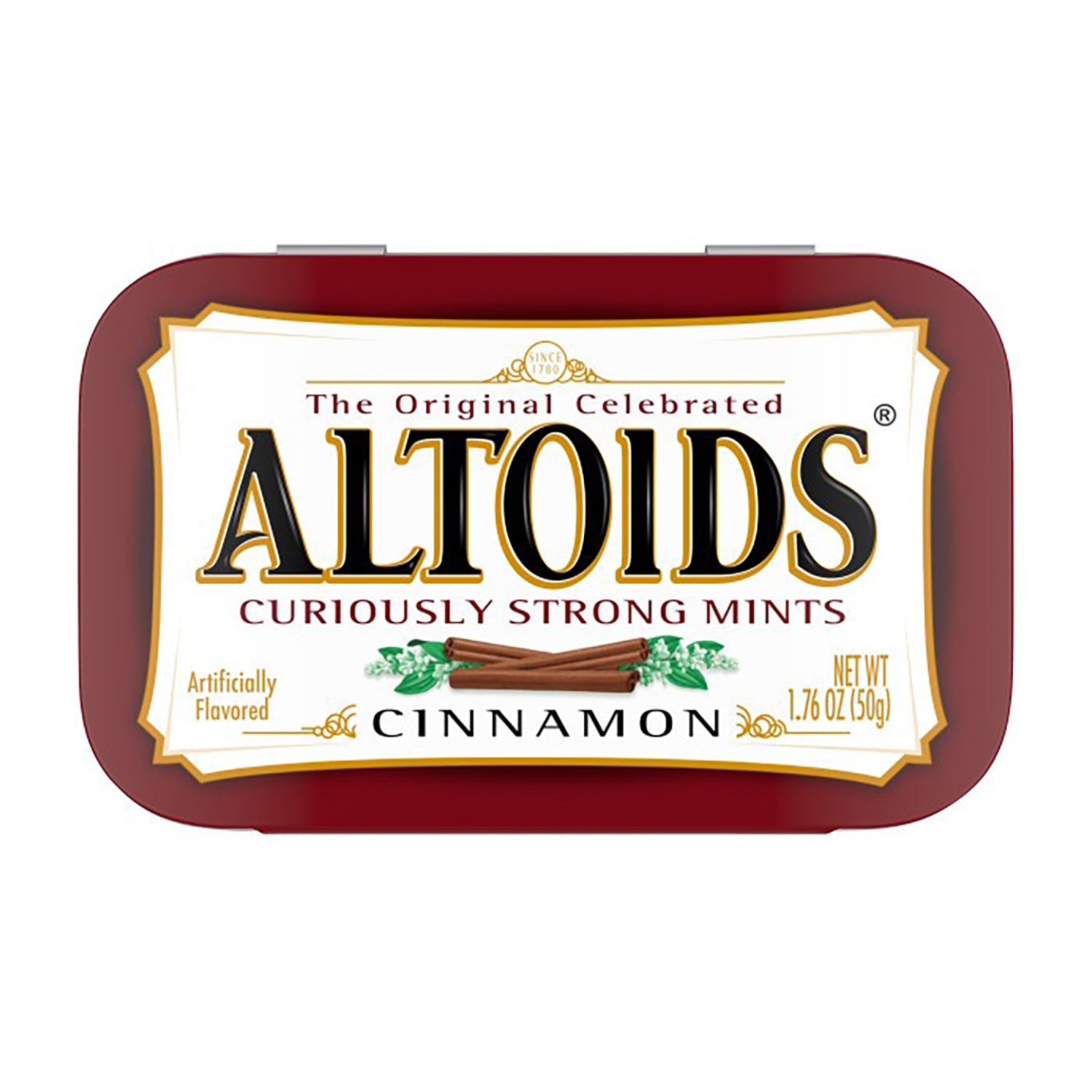 Altoids Cinnamon Flavored Mints | 12 Count Tin Box | Fresh Breath Solution for Work, Travel & Social Events