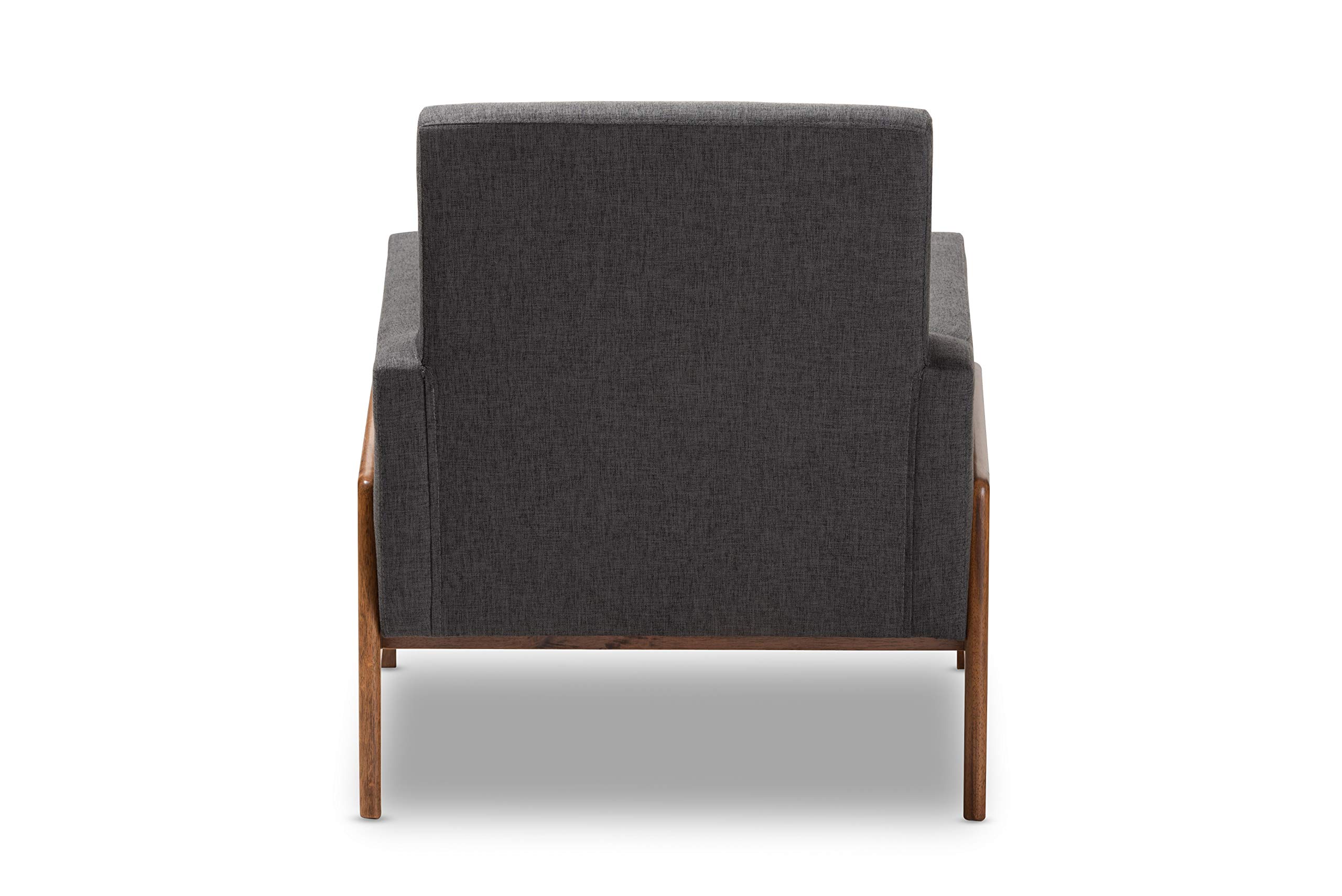 Baxton Studio Modern Office Chair - Ergonomic Desk Chair with Adjustable Height, Dark Grey - Perfect for Home Office, Gaming, and Workspace