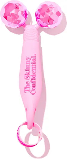Pink Facial Massager Roller Ball - Skin Care Tool for Anti-Aging & Wrinkle Reduction - Perfect for Home Spa & Relaxation Therapy