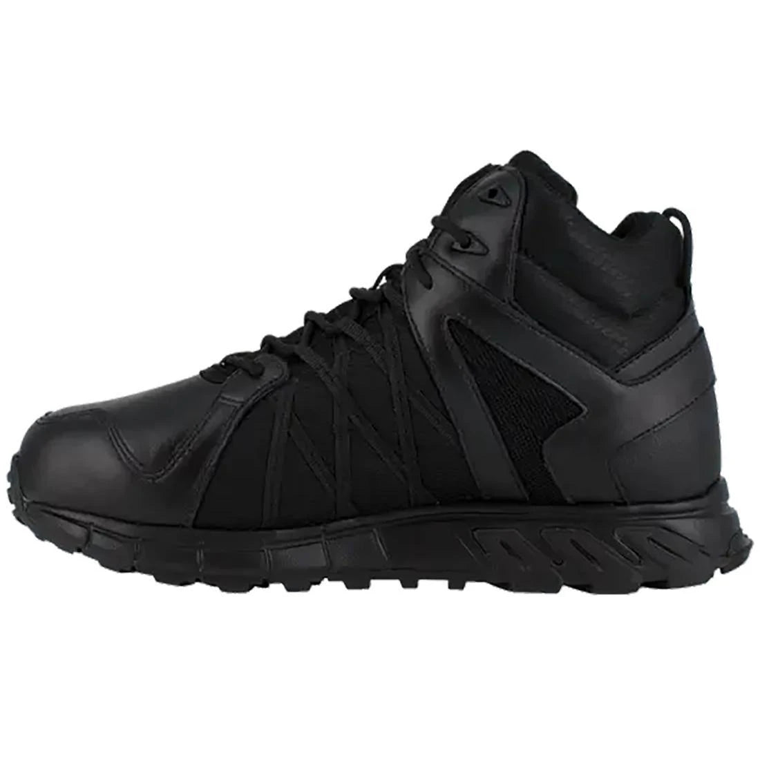 Trailgrip Alloy Toe Metguard Athletic Work Boots for Men - Black Safety Shoes for Construction, Hiking & Outdoor Work - Lightweight & Comfortable Steel Toe Work Boots