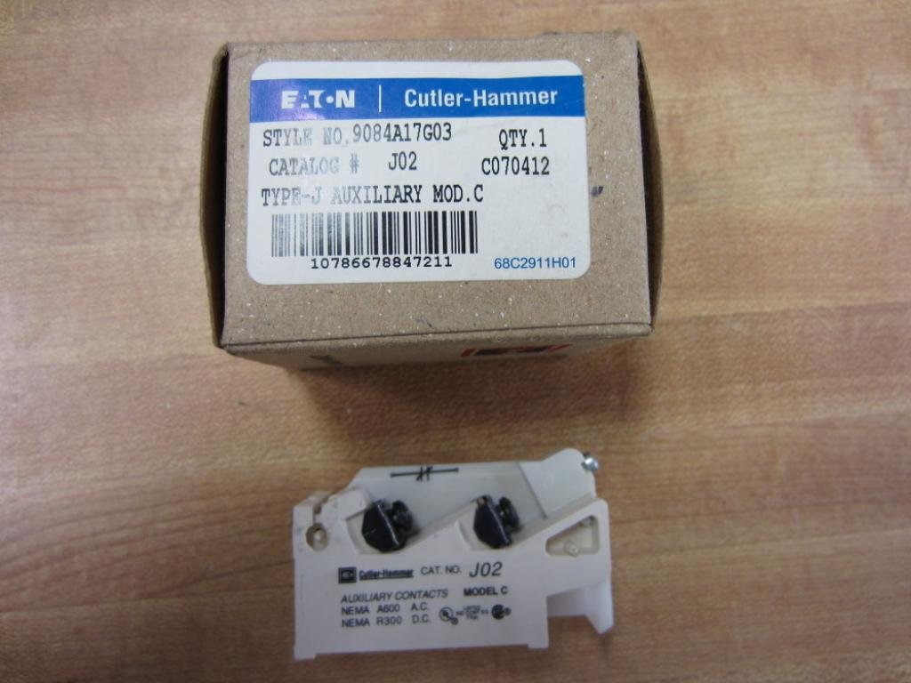 Eaton Cutler Hammer J Type Interlock 2Nc - J02 | Industrial Electrical Safety Switch | Perfect for Panel Boards & Control Systems