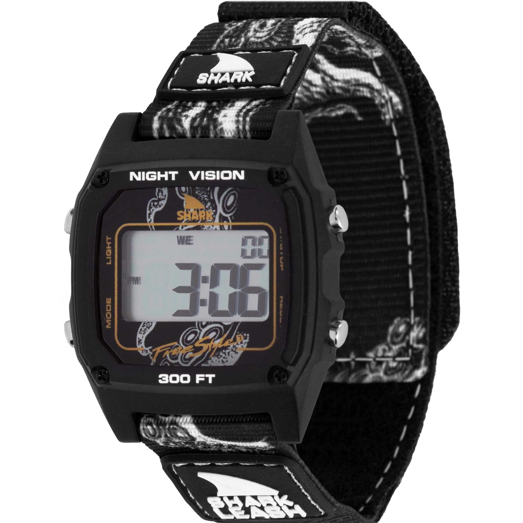 Freestyle Shark Classic Octopus Black Unisex Watch FS101132 - Waterproof Digital Sports Watch for Surfing, Swimming & Outdoor Activities