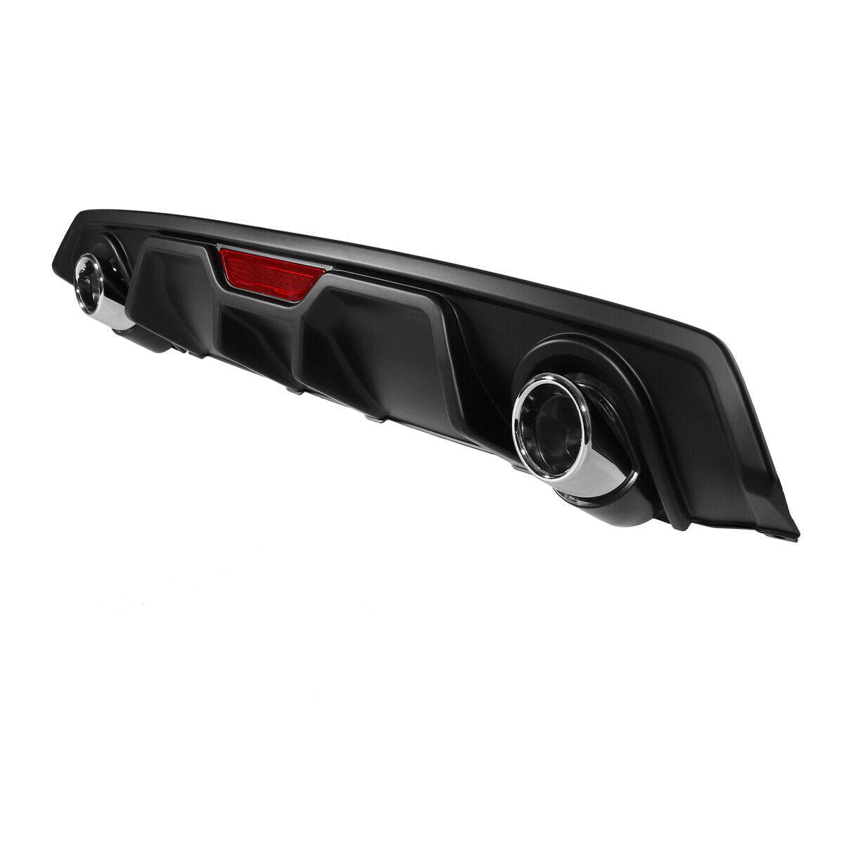 2016-2021 Honda Civic Sedan Rear Diffuser - Matte Black with Decorative Exhaust Tips | Car Body Kit Upgrade for Enhanced Style & Performance | Perfect for Street Racing & Car Shows