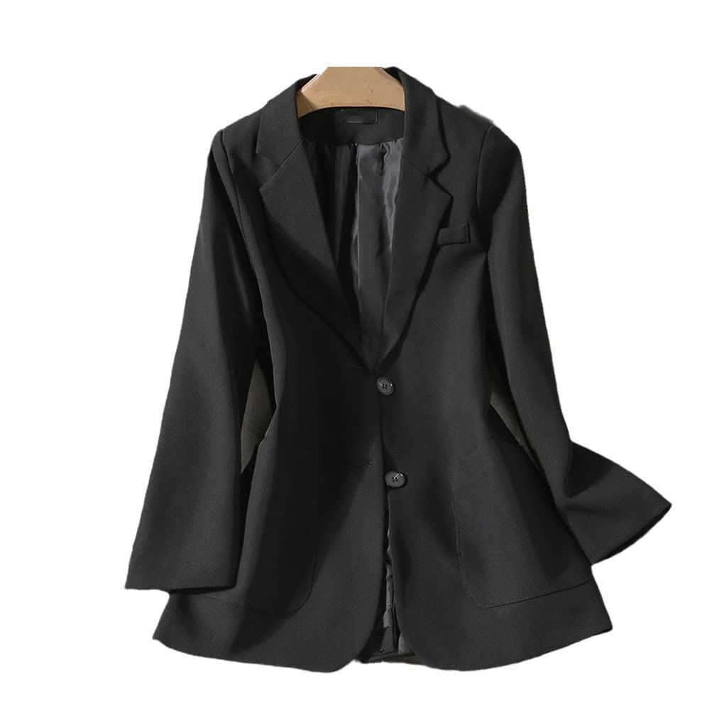 Stylish Women's Winter Blazer - Elegant Long Sleeve Loose Fit Jacket Coat with Pockets | Perfect for Office, Business Meetings & Formal Occasions