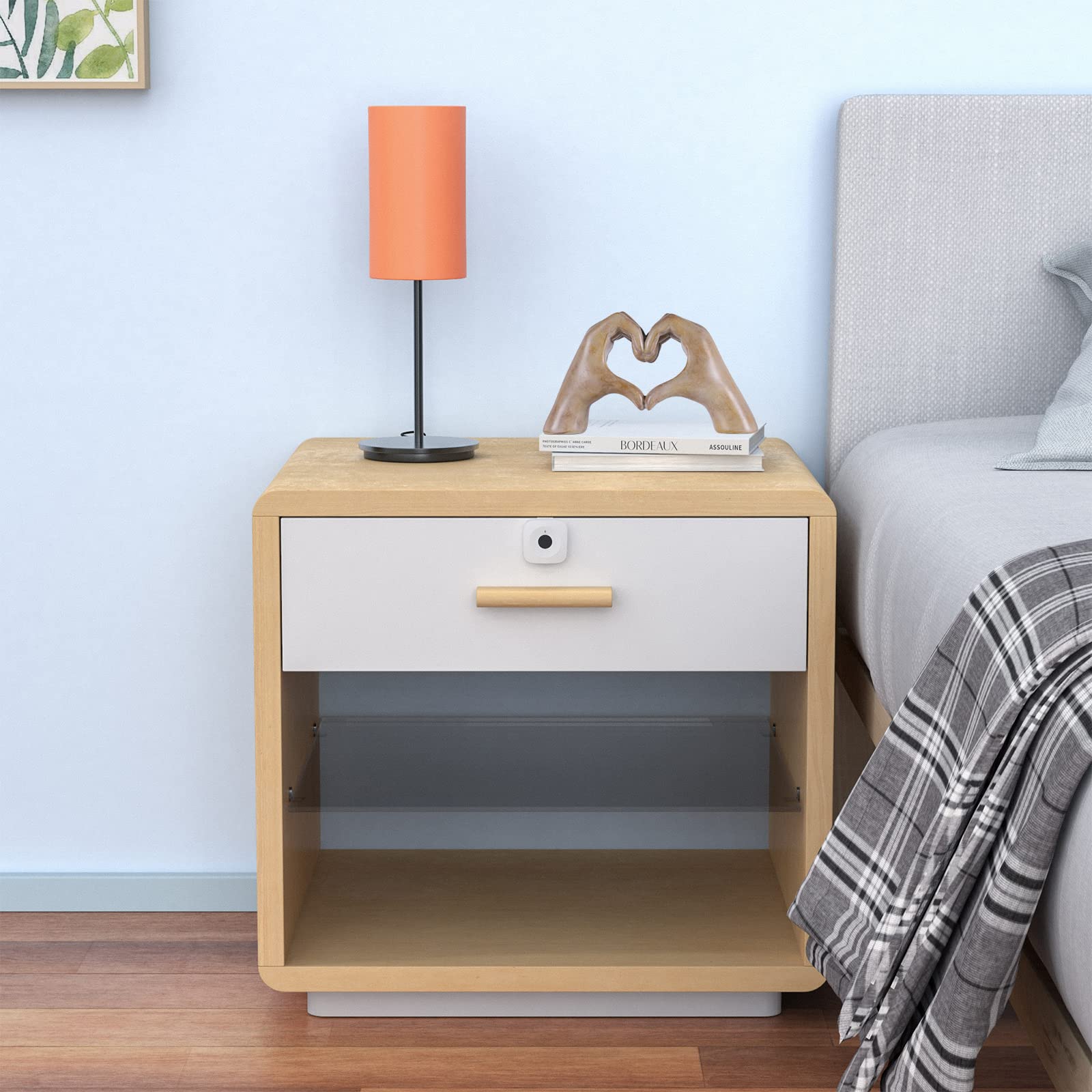 Wooden Heart Hand Sculpture - Home Decor for Shelf & Table - Perfect Gift for Women & Mom