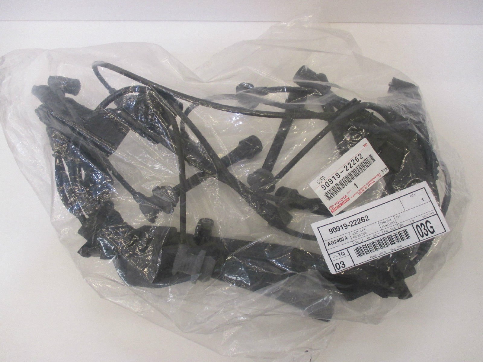 Lexus 90919-22262 Spark Plug Wire Set - High Performance Ignition Wires for Lexus Vehicles - Perfect for Engine Tune-Ups & Performance Upgrades