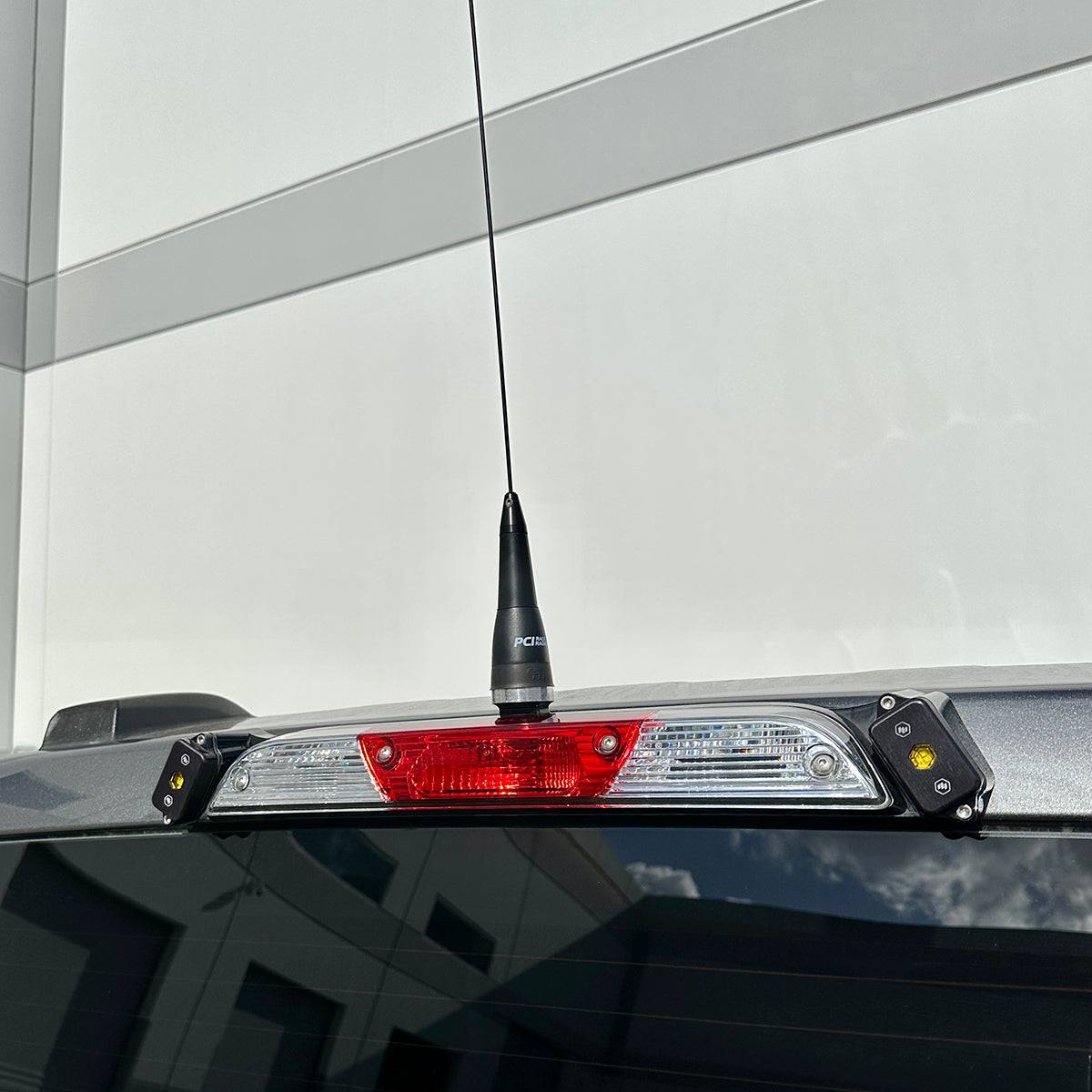 LED Brake Light Antenna Mount for Cars & Trucks - High Visibility Safety Light for Night Driving & Off-Road Adventures