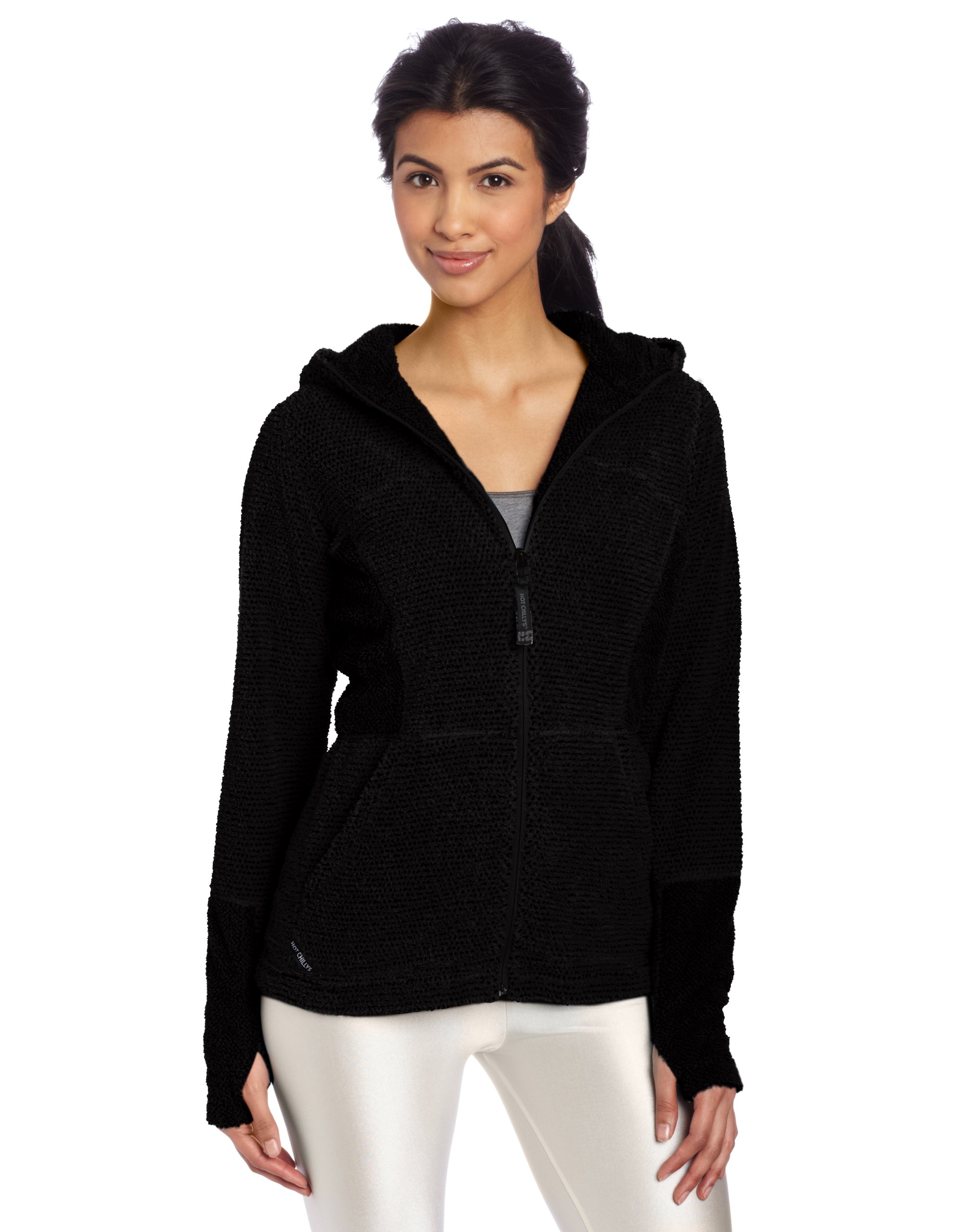 Hot Chillys Women's Pico Fleece Full Zip Hoodie - Soft Warm Winter Jacket for Outdoor Hiking, Camping & Casual Wear