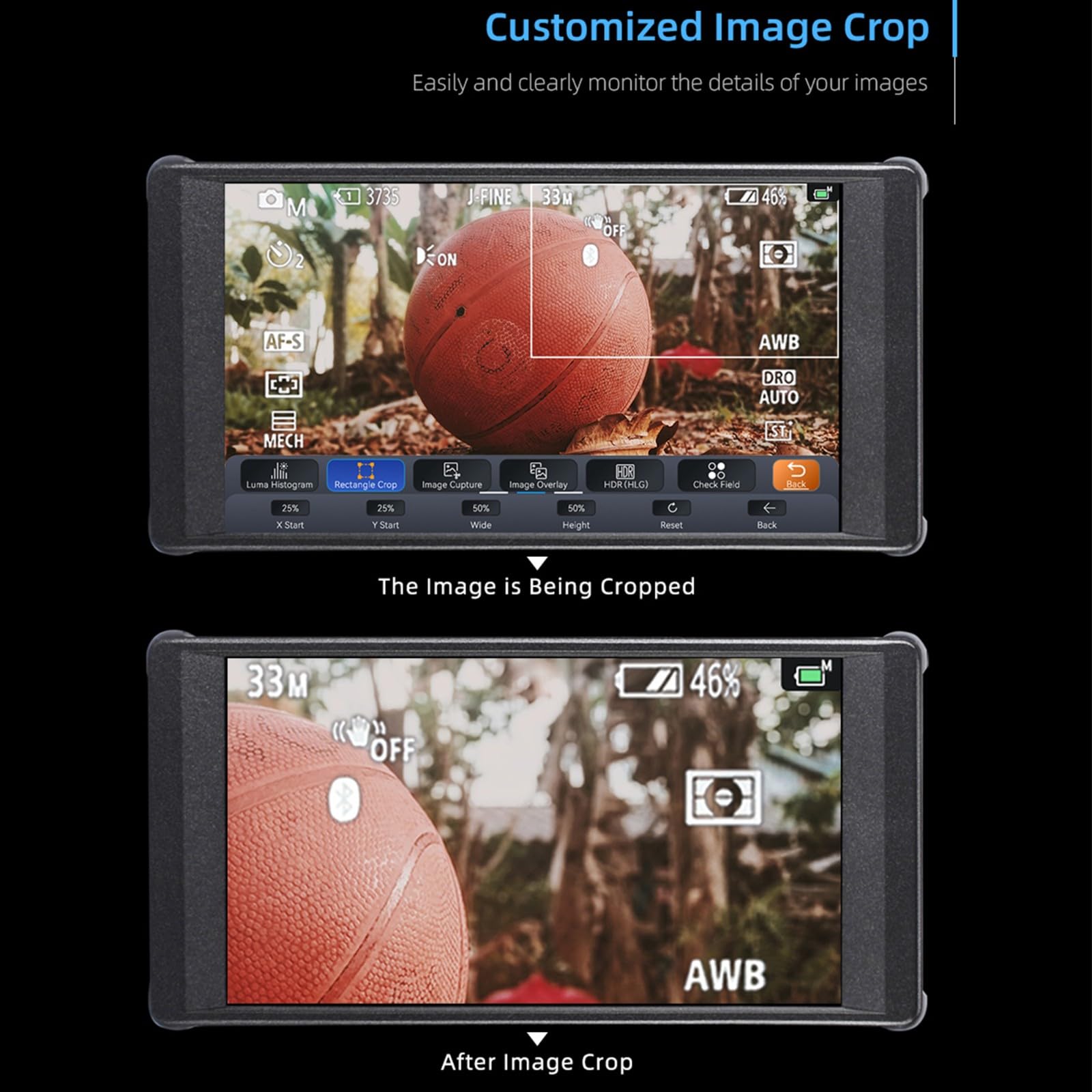 Portkeys PT6 5.2 Inch DSLR Camera Monitor with Battery - 4K HDMI Touch Screen, 1920x1080 Resolution, 3D LUT, Peaking Frame & Wireframe Protection - Perfect for Live Streaming, Video Production & Photography
