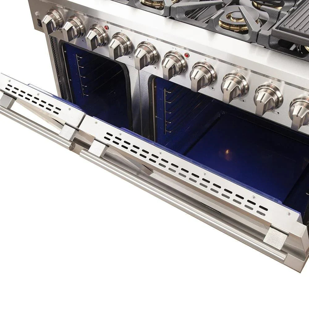 **Forno 48-Inch Gas Range & 60-Inch Built-In Refrigerator 2-Piece Stainless Steel Appliance Package (FBDL 019 06CAUS) – Perfect for Modern Kitchens & Open-Concept Homes**