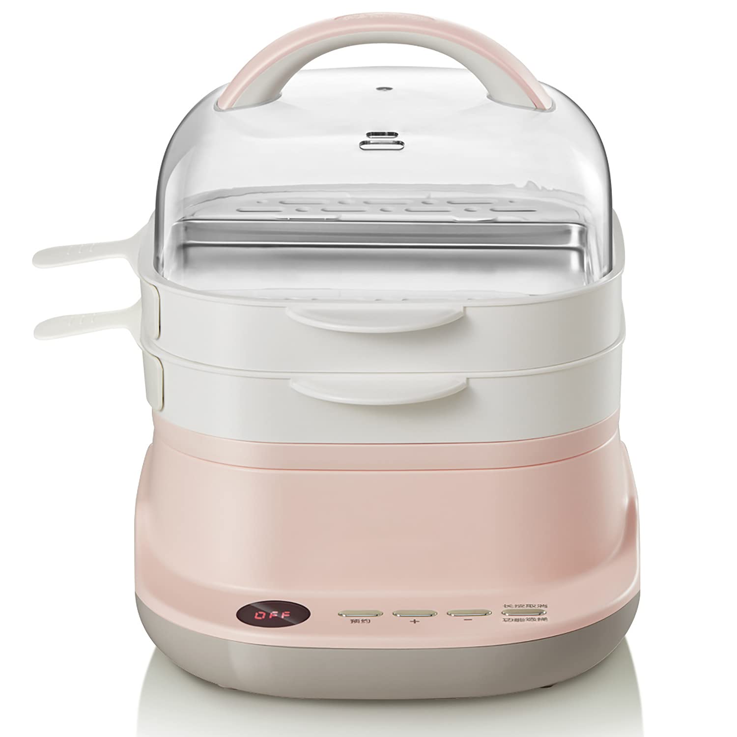 Electric Food Steamer for Healthy Cooking - Rice Noodle Roll Maker with Bookable Internal Circulation - Multi-Functional Steam Cookware Compatible with Toaster Ovens - Perfect for Home Kitchens, Meal Prep & Asian Cuisine
