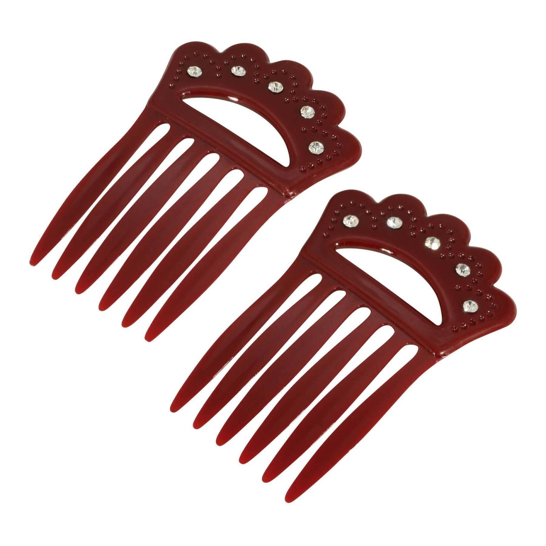 Vintage 1928 Jewelry Classic Double Hair Comb Pins - Elegant Bridal Hair Accessories for Weddings, Proms & Special Occasions