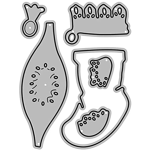Christmas Sock Ornament Metal Paper Cutting Dies - DIY Scrapbooking Stencils for Holiday Cards, Photo Albums & Embossing Crafts - Perfect for Xmas Decorations, Gift Wrapping & Handmade Greeting Cards