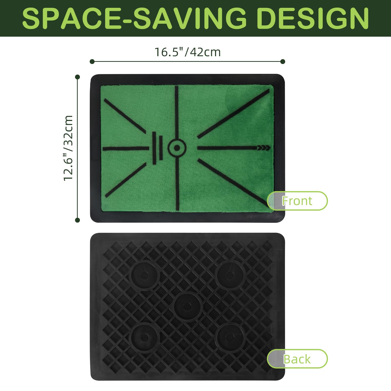 2 Pack Golf Hitting Mats - 17