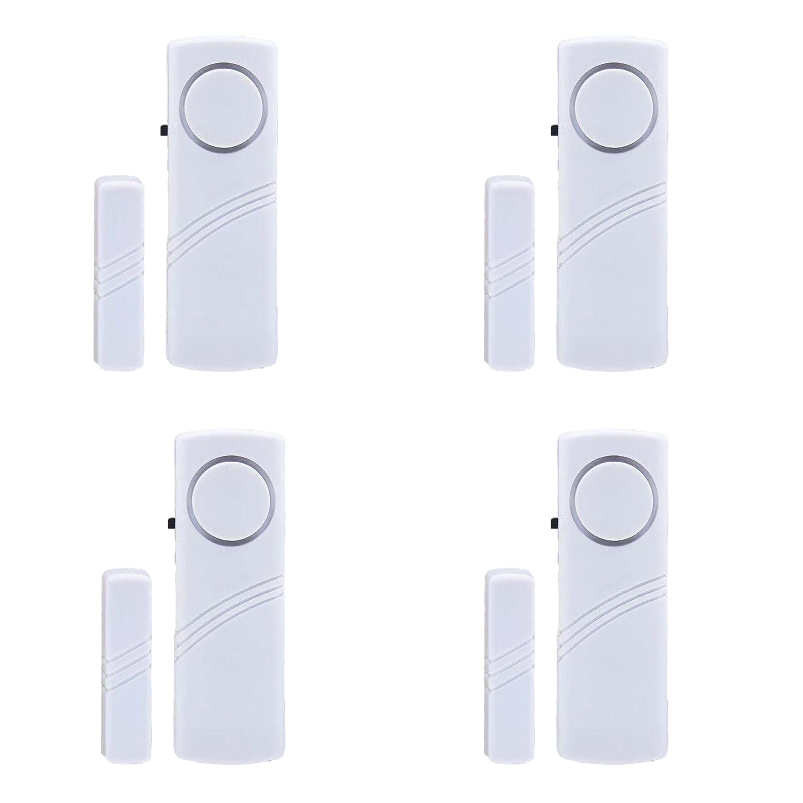 4 Pack Window Door Alarm Sensor - Wireless Home Security System for Kids Safety, Pool, Garage, Apartment, Dorm, RV & Office | Easy Installation & Loud Alert for Peace of Mind