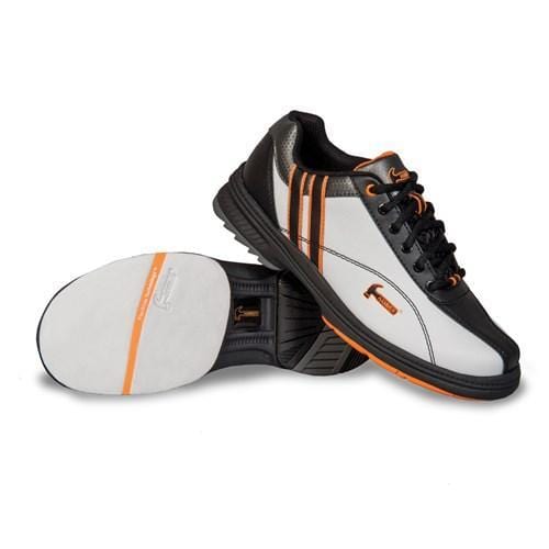 Hammer Women's Vixen Bowling Shoes - White, Black & Orange - Right Hand - Perfect for League Play & Casual Bowling