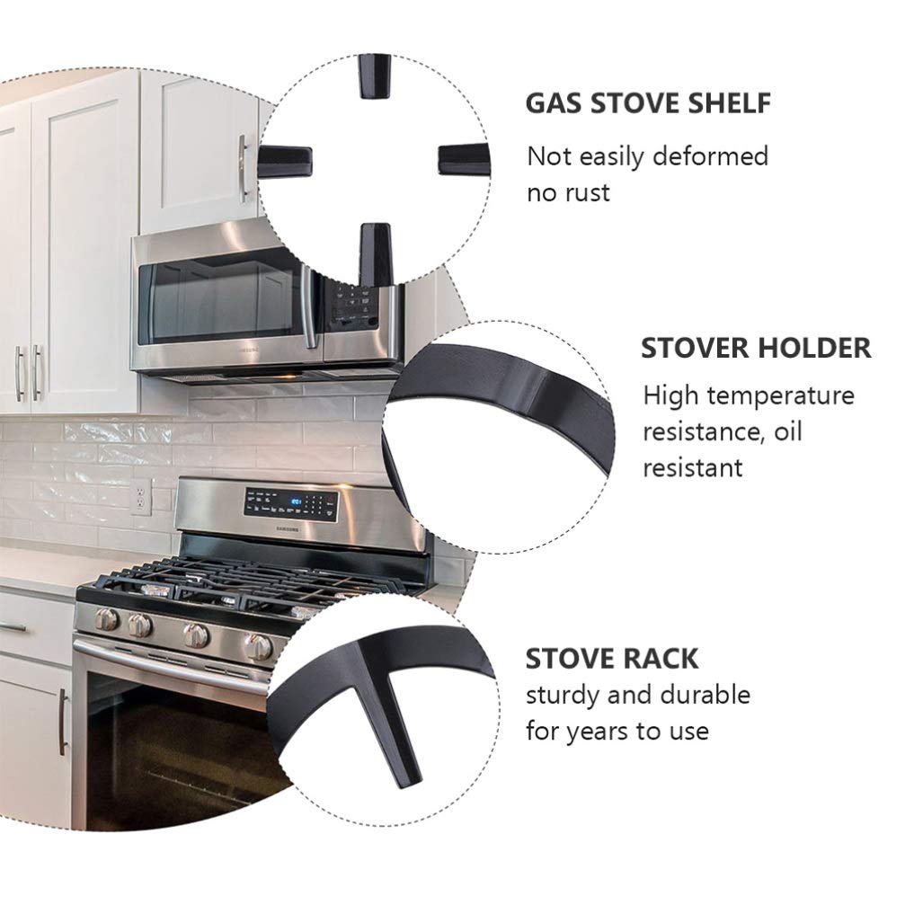 DOITOOL 3-Piece Heat Resistant Coffee Pot Holder Set - Gas Stove Stand, Burner Grate & Stove Rack for Kitchen Safety - Perfect for Gas Range, Camping & Outdoor Cooking Accessories