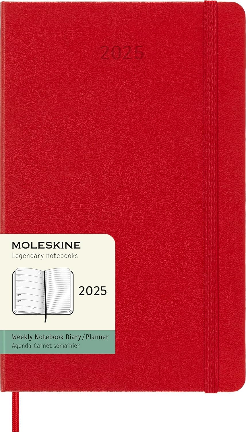 Moleskine Classic 2025 Weekly Planner - 12 Month Hard Cover Large (5