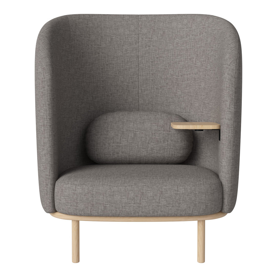 Fuuga Nesting Armchair with Table - Space Saving Modern Lounge Chair for Small Apartments, Living Room, and Office - Perfect for Relaxing, Reading, and Entertaining Guests