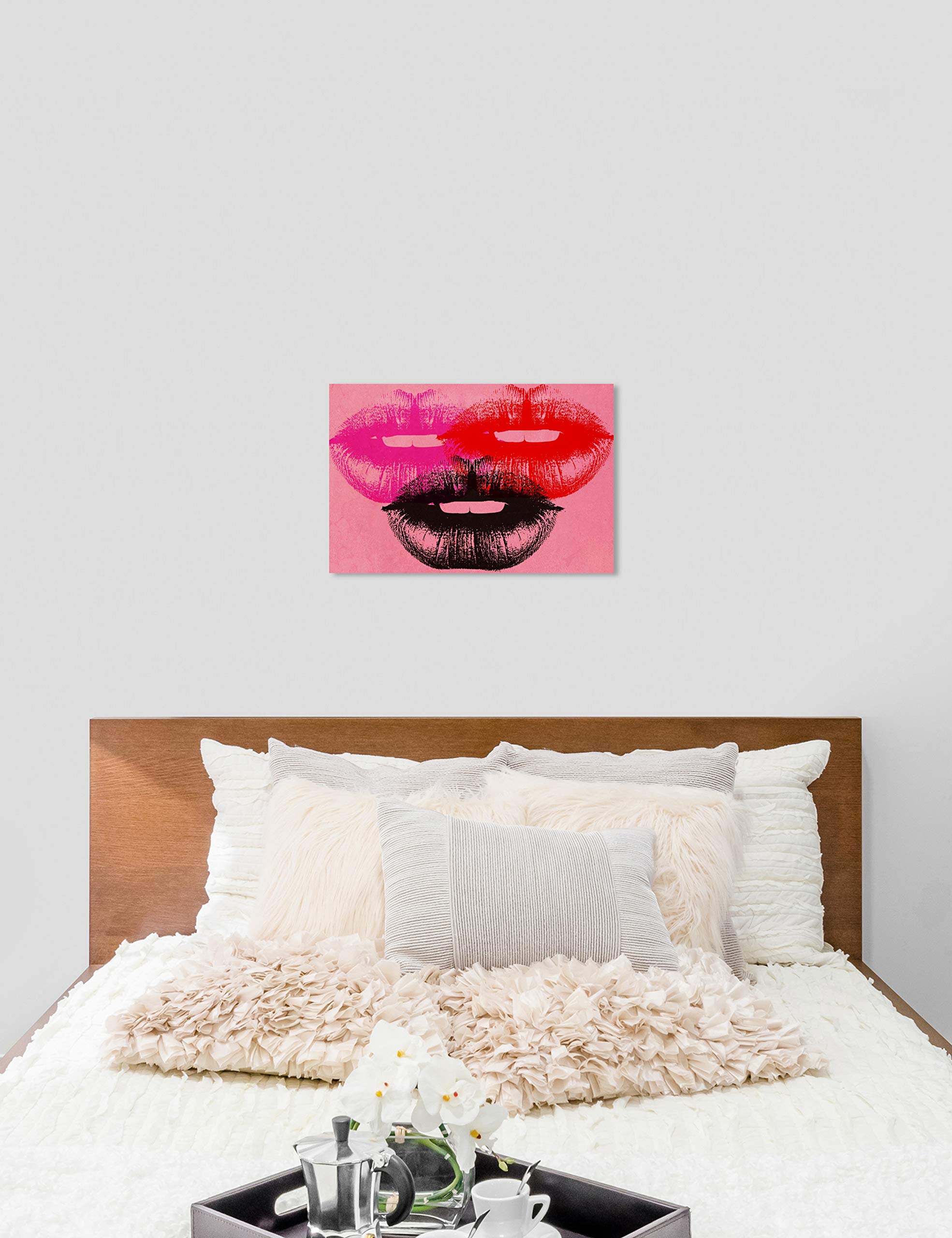 Pop Art Lips Wall Canvas Print - 30