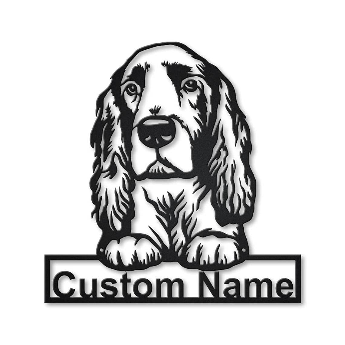 Personalized Field Spaniel Dog Wooden Sign - Custom Engraved Pet Name Art - Unique Dog Lover Gift for Birthday, Housewarming & Home Decor - Perfect for Living Room, Bedroom or Pet Nursery