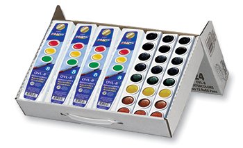 Prang Professional Watercolor Paint Set - 8 Assorted Colors (36-Pack) | Non-Toxic Art Supplies for Kids & Adults | Perfect for Classroom, Studio & Home Art Projects