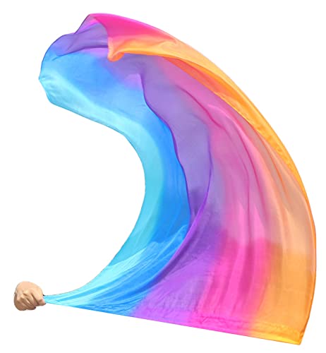 long side turquoise-blue-purple-pink-orange
