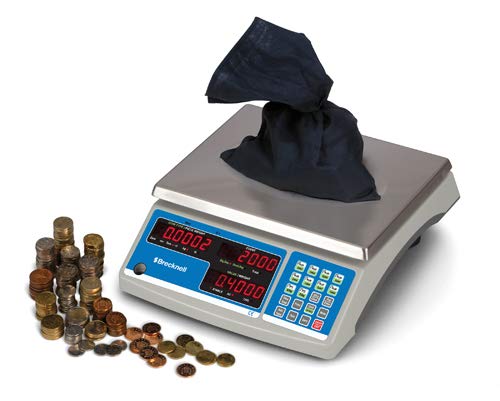 Brecknell B140 60 lb Digital Coin Counting Scale with Parts Counting Function | 11.5