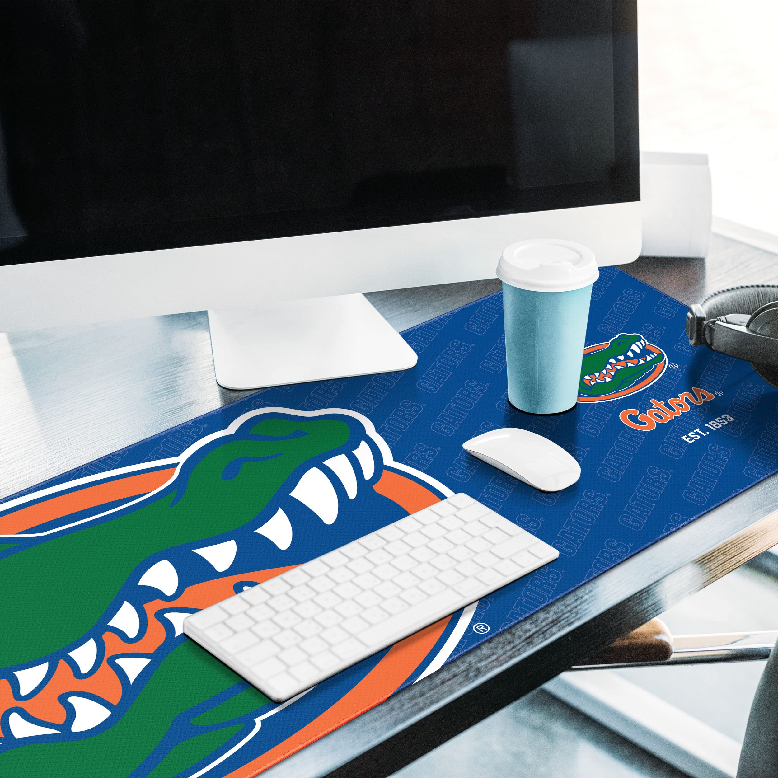 YouTheFan NCAA Florida Gators Logo Series Non-Slip Desk Pad - Perfect for Office, Gaming & Study Workspace Accessories