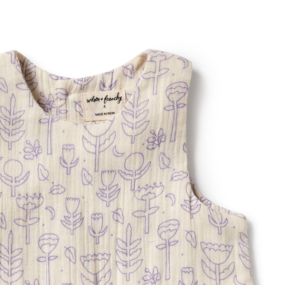 Flow Organic Crinkle Ruffle Top - Women's Boho Blouse for Casual Outings & Summer Vacations | Lightweight & Breathable Cotton Shirt for Beach, Travel & Date Nights