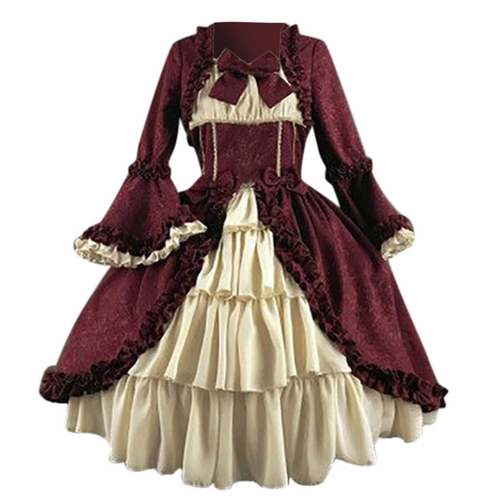 Vintage Gothic Square Collar Patchwork Bow Dress for Women - Elegant Formal Slip Dress for Parties, Weddings & Special Occasions