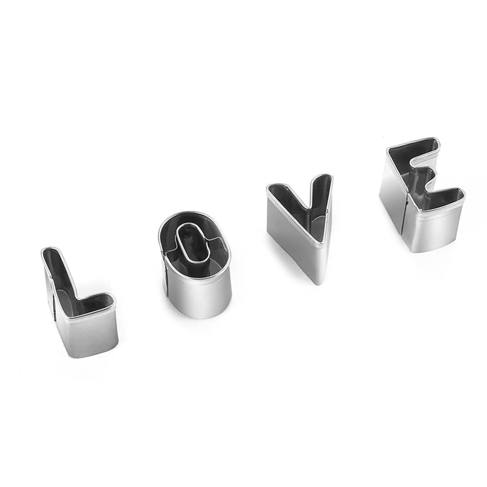 26 Pcs Stainless Steel Alphabet Cookie Cutters Set - A to Z Letter Fondant Cutters for Baking, Cake Decorating, Sugarcraft & Sandwich Making - Perfect for DIY Cookies, Cupcakes & Party Treats