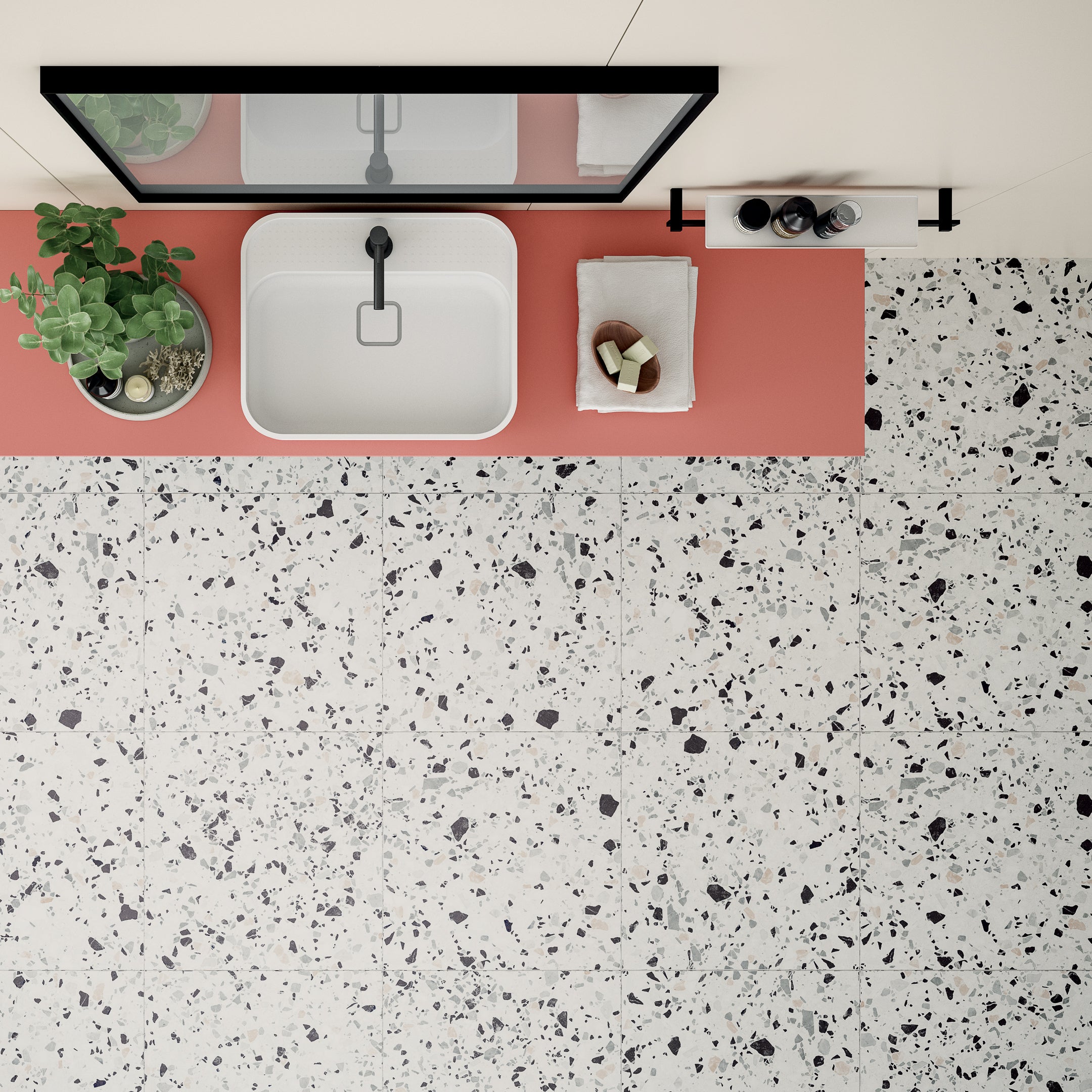 Venexia Grain Terrazzo Look Porcelain Tile - Premium Flooring for Kitchens, Bathrooms & High-Traffic Areas | Durable & Stylish Anaheim Collection