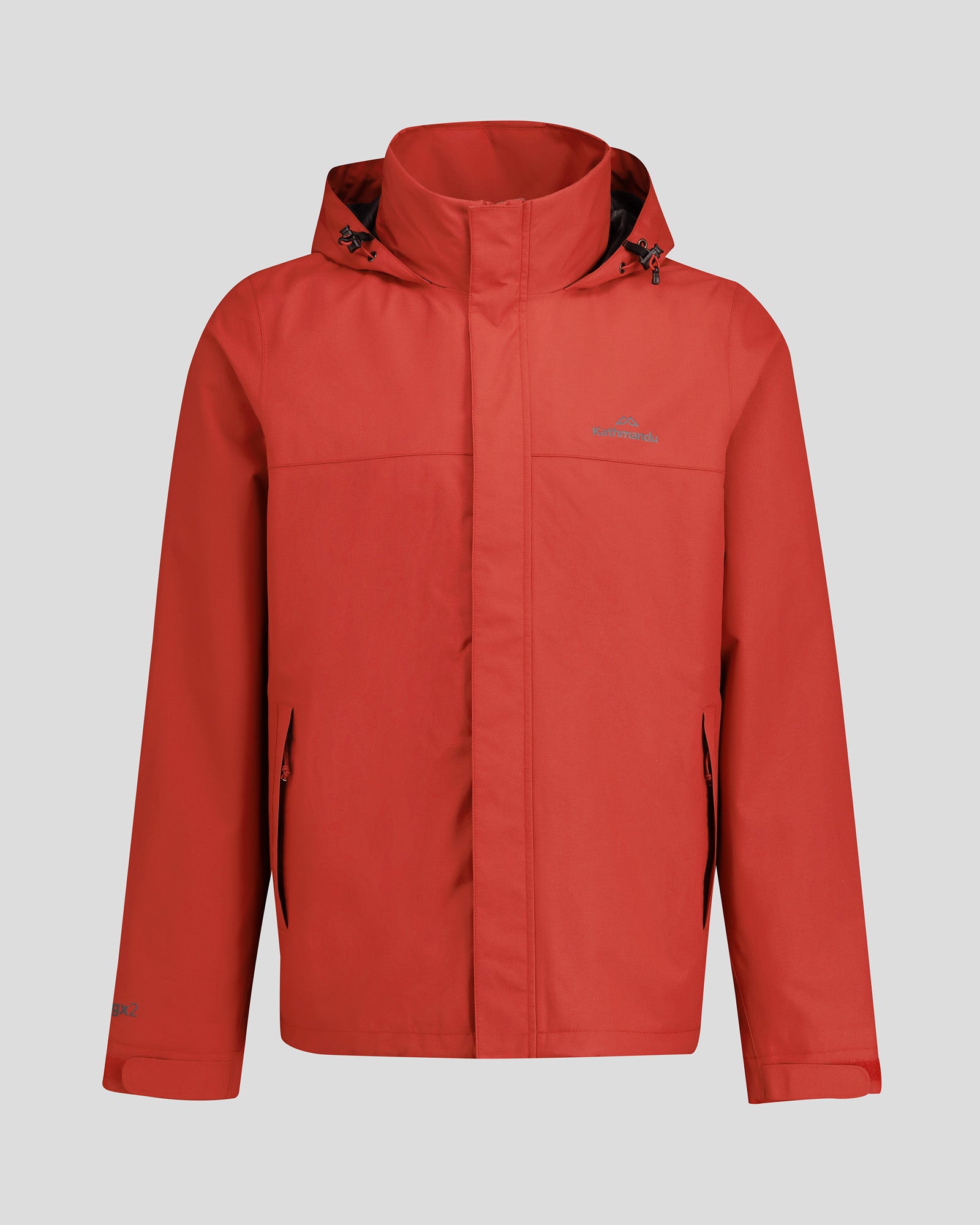 Men's Andulo 2-Layer Waterproof Rain Jacket - Spicy Chilli Pepper Red - Lightweight Windbreaker for Hiking, Camping & Outdoor Activities
