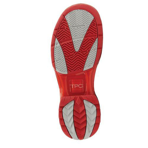 KR Strikeforce TPC Alpha Unisex Bowling Shoes - Grey/Red - Slip-Resistant & Comfortable for League Play & Casual Bowling