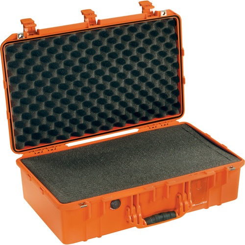 Pelican Carry On Case with Pick N Pluck Foam - Orange Waterproof Hard Shell Travel Case for Camera, Drone & Electronics - Perfect for Air Travel, Outdoor Adventures & Equipment Protection