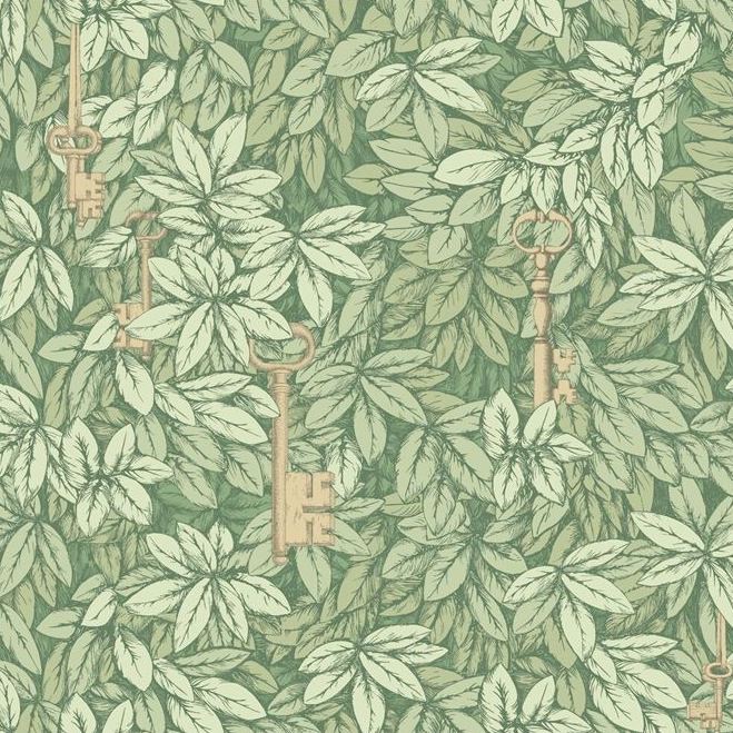 114/9018 | Secret Keys & Olive Print Wallpaper by Cole & Son - Perfect for Living Room, Bedroom & Home Decor