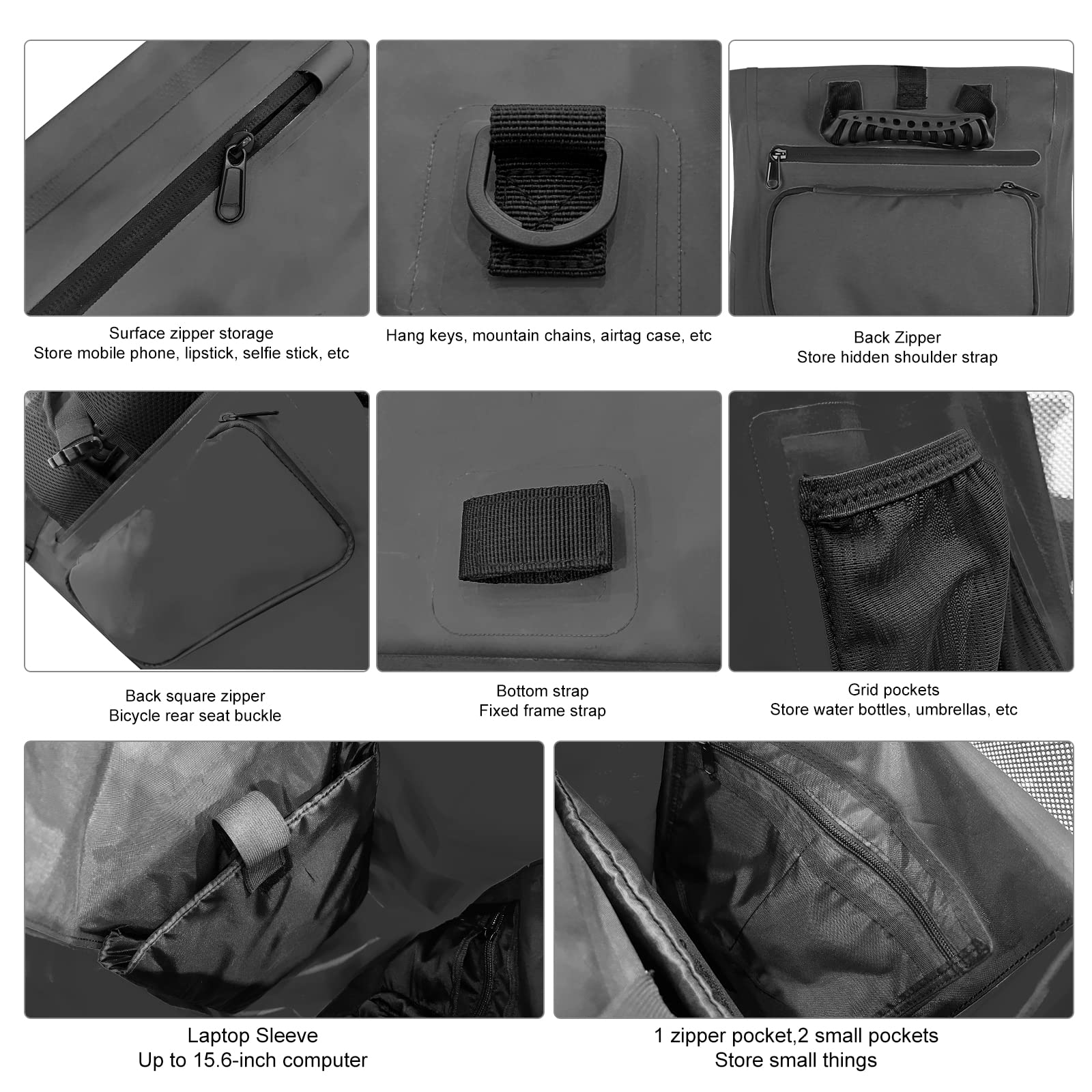 3-in-1 Waterproof Bike Pannier Bag - 27L Large Capacity Bicycle Saddle Trunk Backpack for Rear Rack | Durable Cycling Storage Solution for Commuting, Touring & Outdoor Adventures | Patent Pending Design