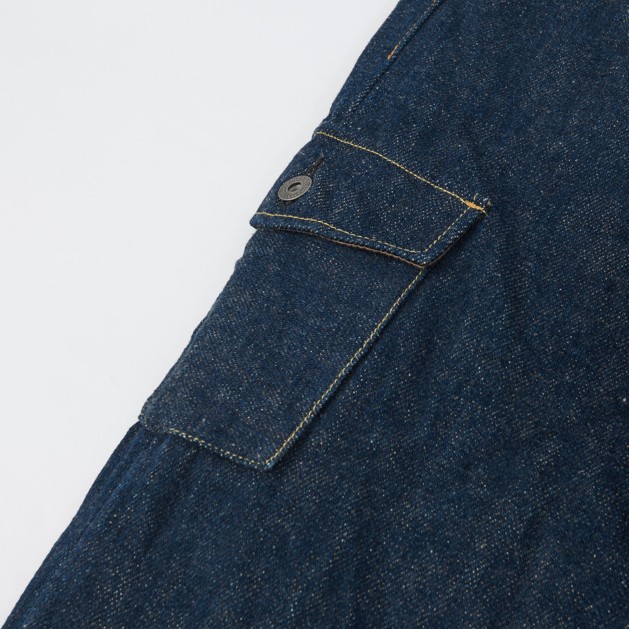 ONI 548DIZR 20oz Dark Indigo Secret Denim Slim Tapered Cargo Pants - One Wash | Premium Japanese Selvedge Denim Jeans for Men | Perfect for Casual Wear, Work & Outdoor Adventures