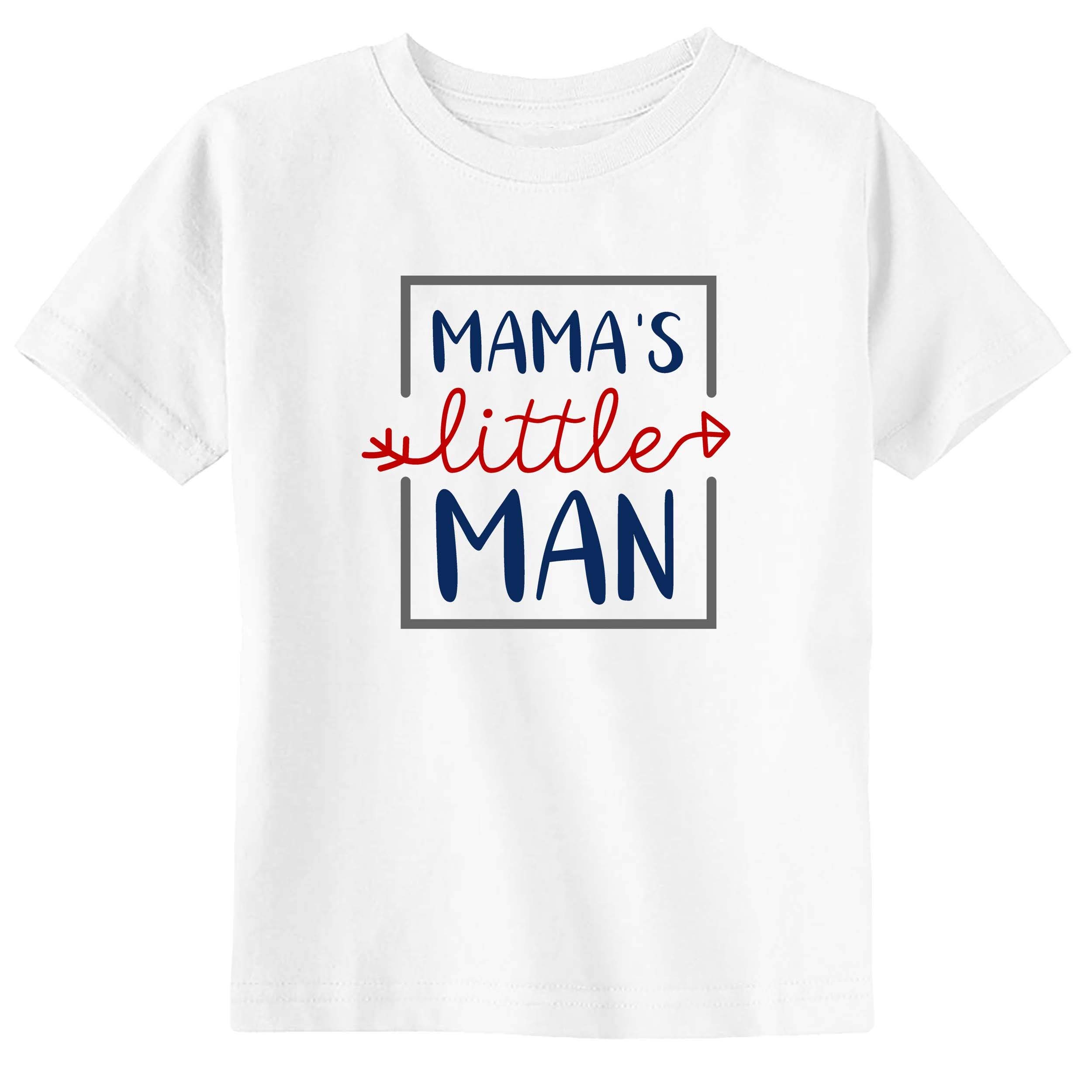 Mommy's Little Man Toddler & Youth Boy's T-Shirt - Cute Mother's Day Gift for Sons - Perfect for Family Photos & Special Occasions