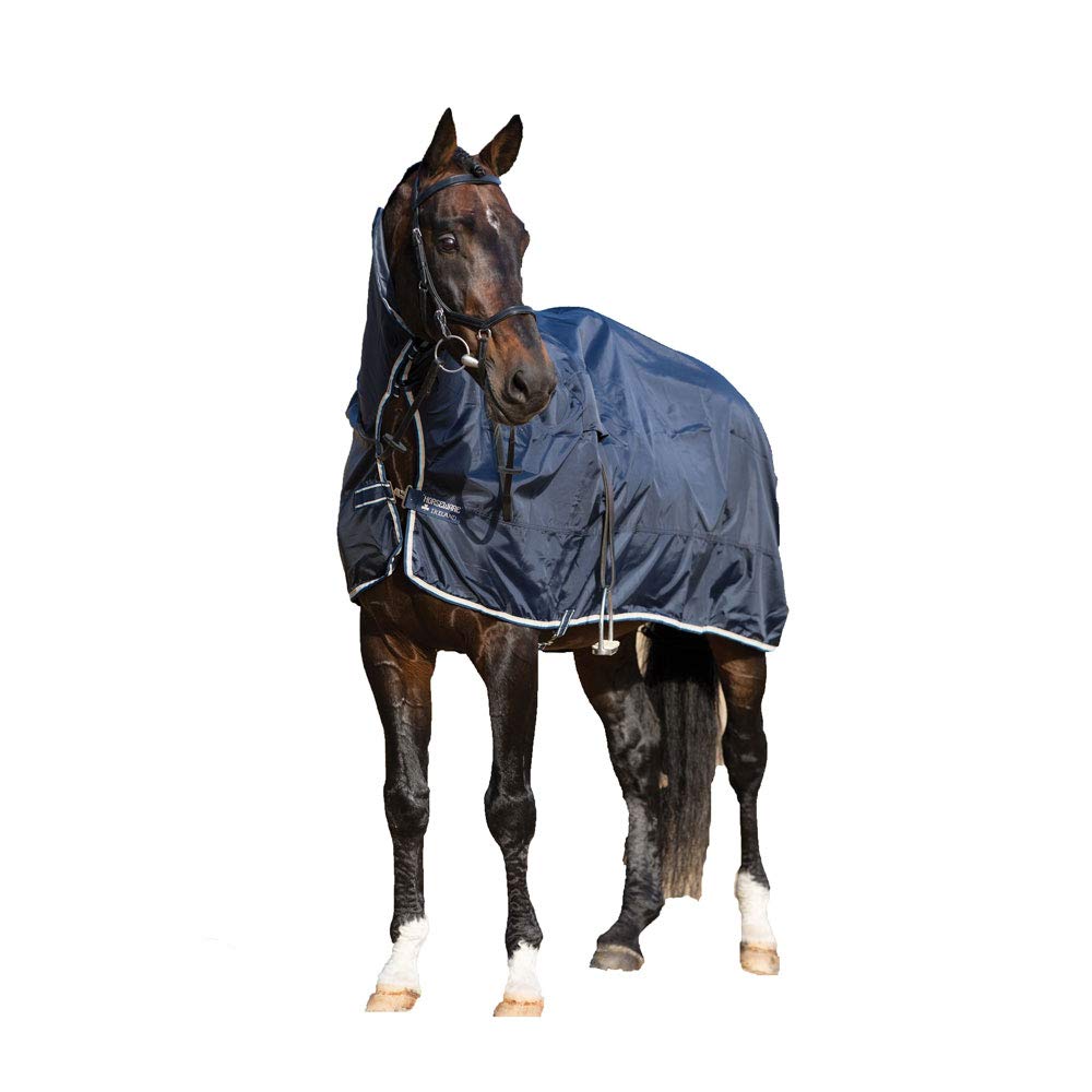 Rambo Mack in a Sack - Navy Blue Men's Lightweight Hooded Jacket for Outdoor Hiking, Camping & Casual Wear