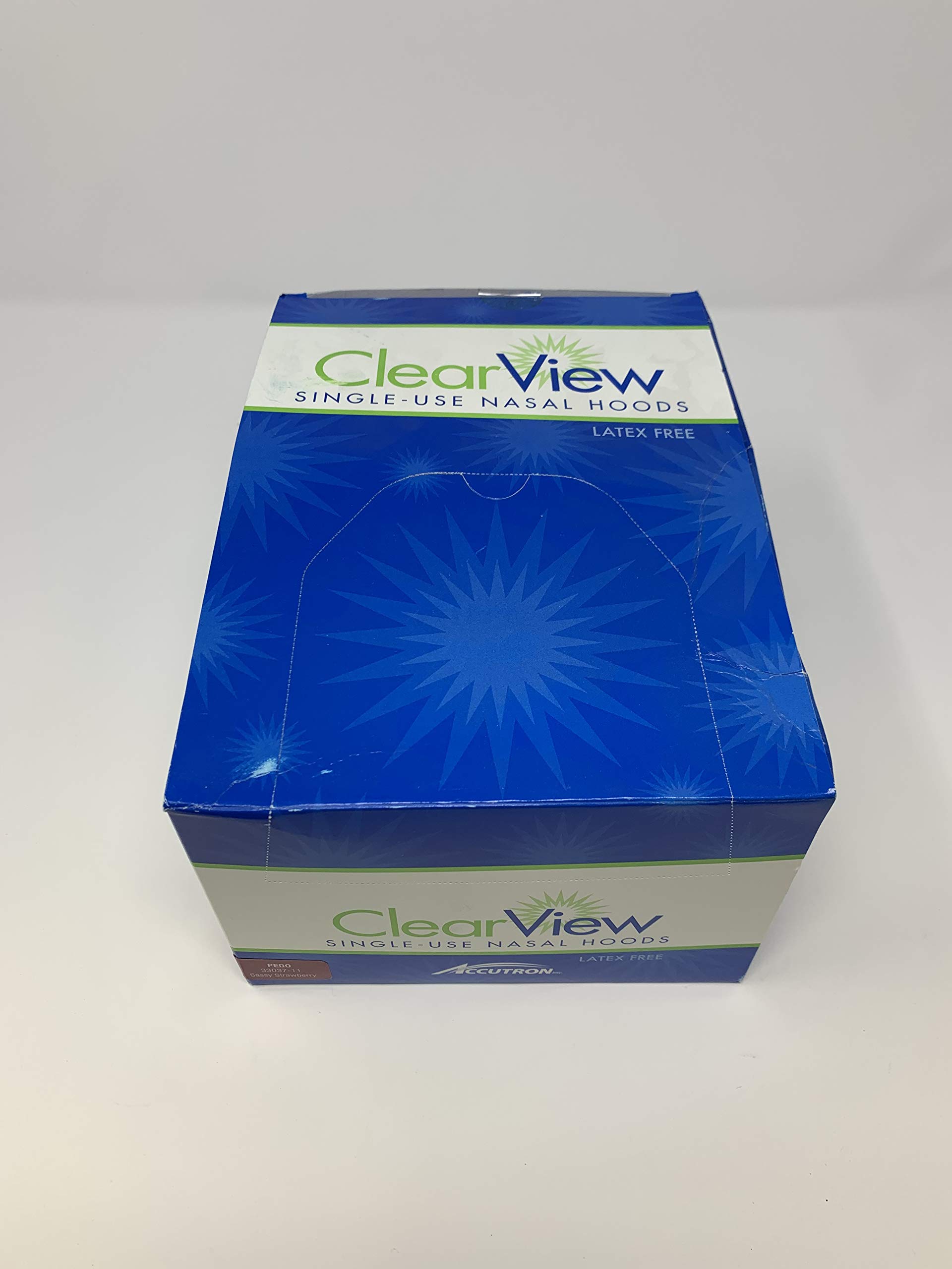Accutron Clearview Classic Disposable Nasal Mask for Pediatric Use - Sassy Strawberry Design - Single-Use Medical Face Mask 33037-11 - Ideal for Doctor Visits, Allergy Season & Child Healthcare Protection