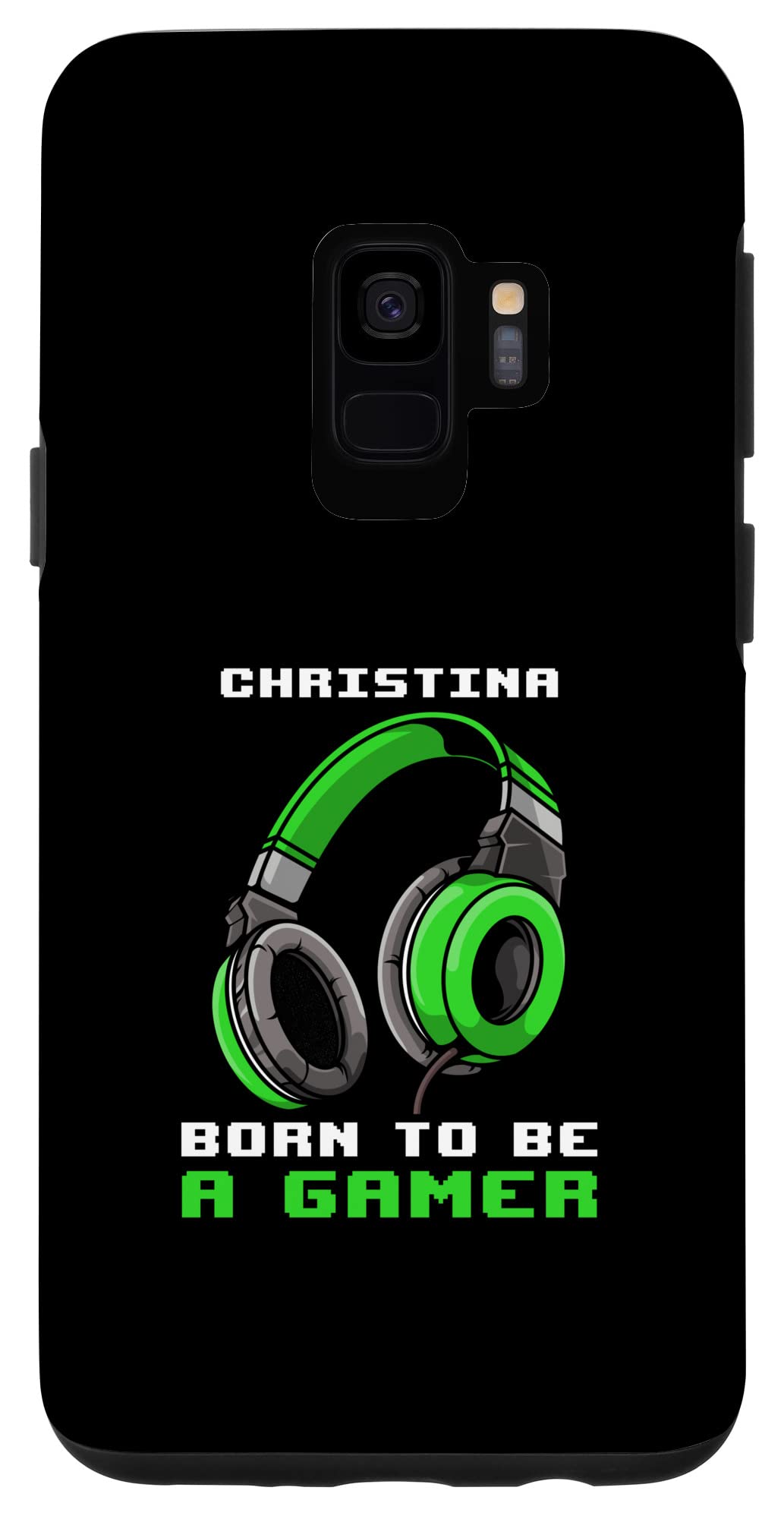 Galaxy S9 Christina - Born To Be A Gamer - Custom Phone Case for Samsung Galaxy S9 - Perfect for Gaming, Daily Use & Personal Style