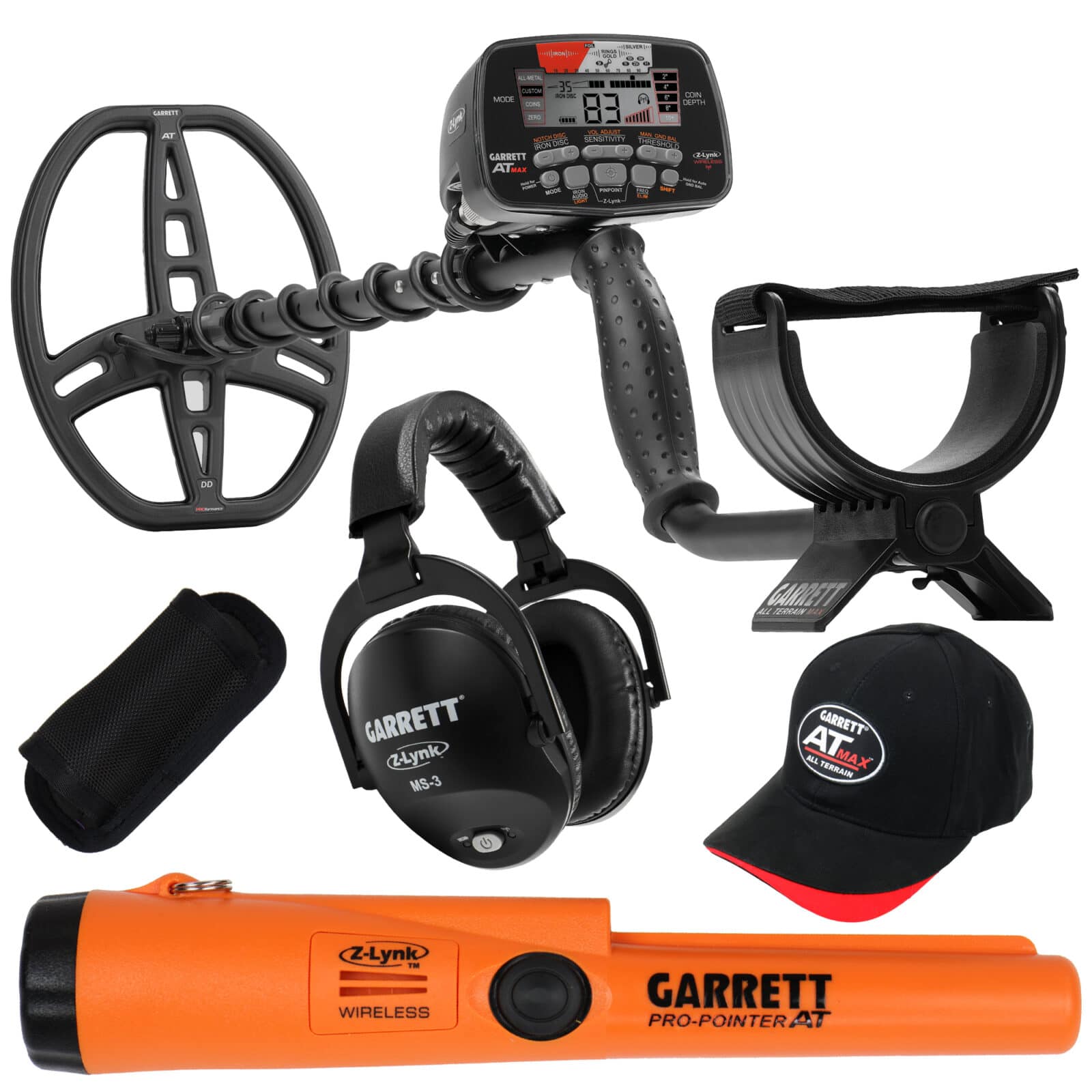 Garrett AT MAX Waterproof Metal Detector with Pro Pointer AT Z Lynk - Professional Gold & Treasure Hunting Kit for Beach, Field & Outdoor Adventures