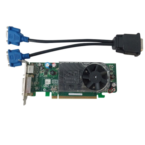 Dell Optiplex 745 755 SFF Video Card XX355 with DMS-59 to Dual VGA Cable - Upgrade Graphics for Business Desktops, Dual Monitor Setup & Office Workstations