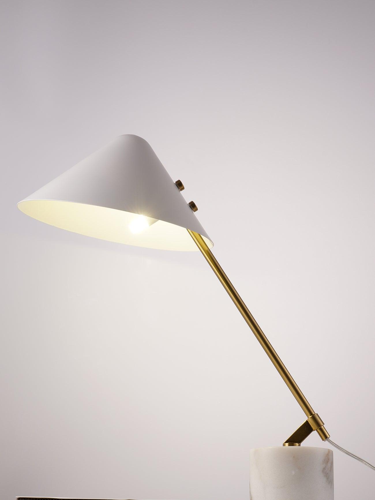 Mini Table Lamp with Hat Design - Stylish & Compact Nightstand Light for Bedroom, Living Room, or Office Decor